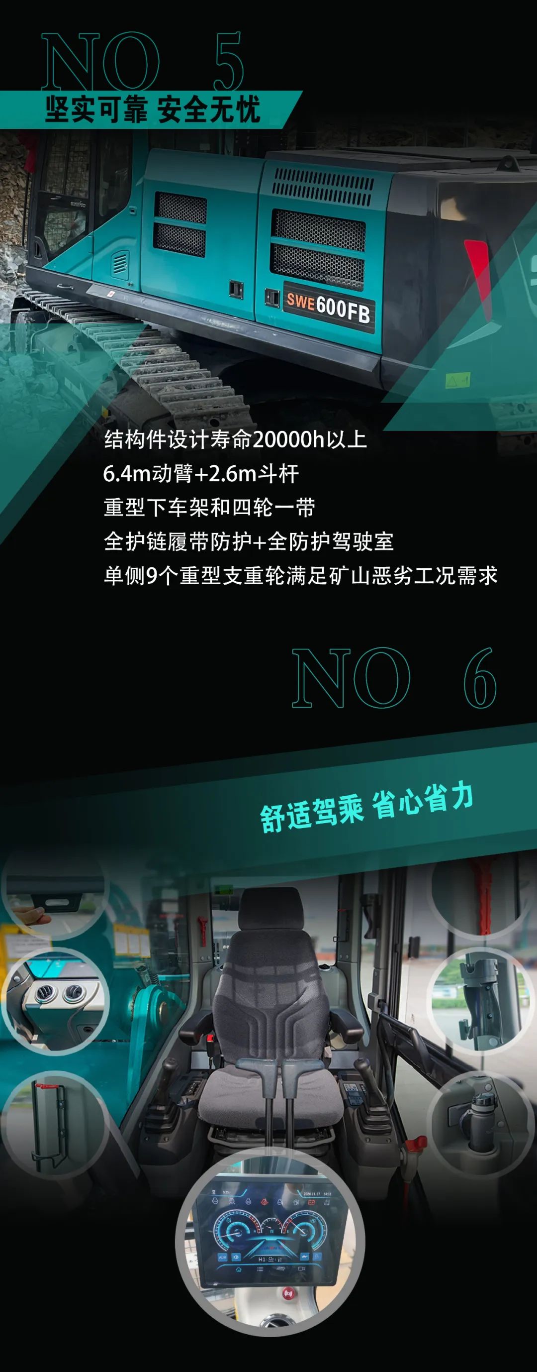 一图读懂 | 专为矿山重载施工而生！热博rb88体育官网SWE600FB破碎锤重磅回归