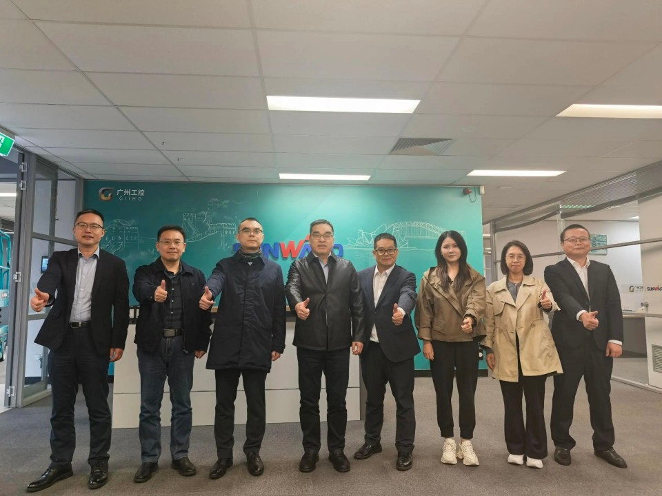广州工控集团总经理王福铸率队考察热博rb88体育官网澳大利亚子公司